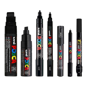 POSCA Sort 7-pen sortiment