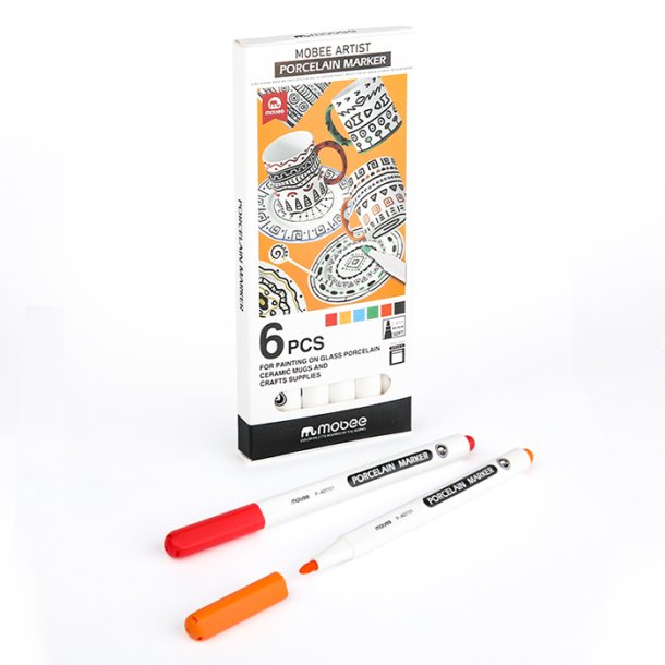 Mobee Glas- &amp; Porcelnstuscher - 6-Pak