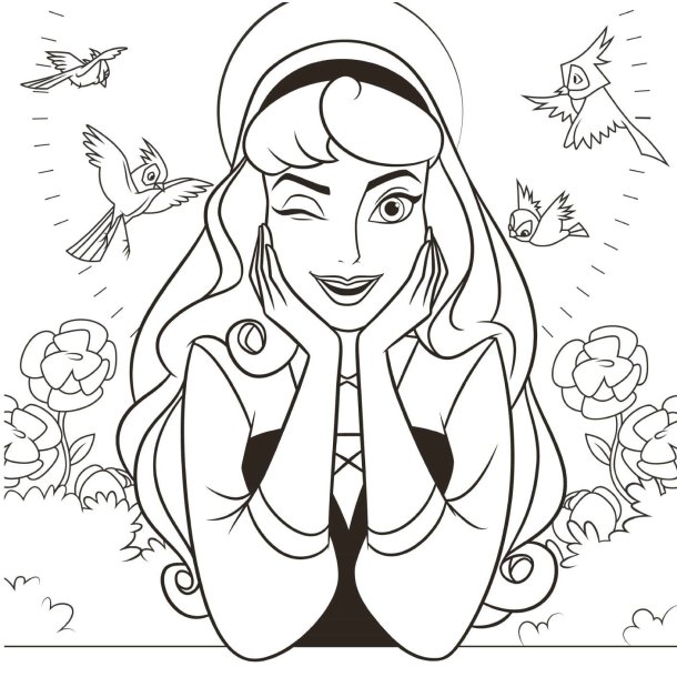 Disney Coloring Book - Portraits (Alice in Wonderland &amp; others)