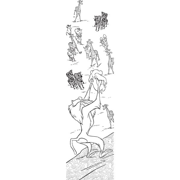 Disney Bookmark - Animals to Color
