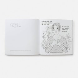 A Rainbow in the Cloud: A Coloring Book Featuring the Wit and Wisdom of Maya Angelou