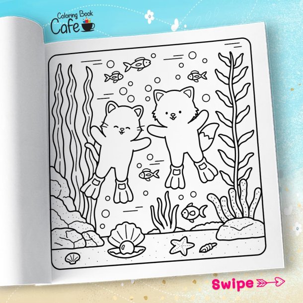 Comfy Summer - Sd og Hyggelig Malebog