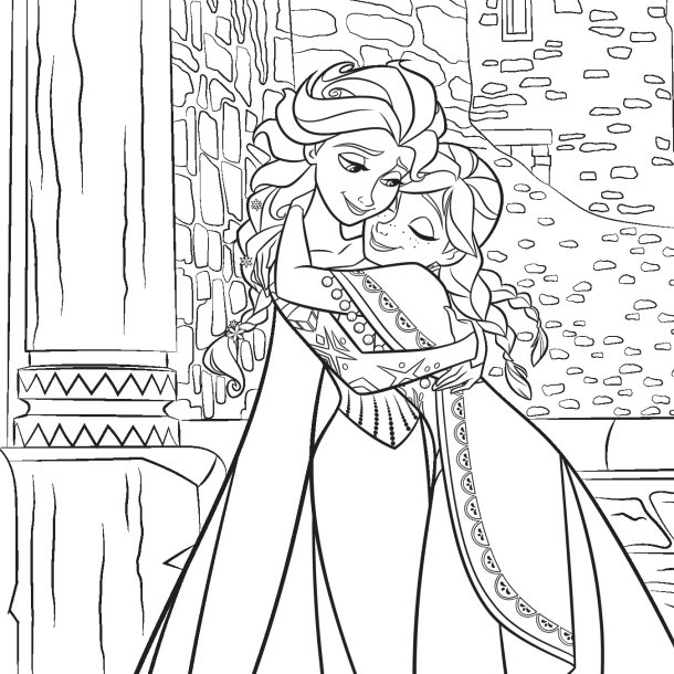Disney Coloring Book - Brothers and Sisters (Frozen &amp; others)