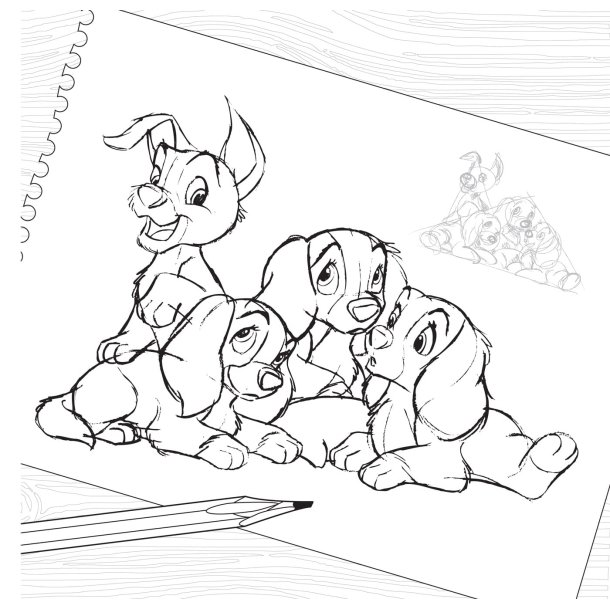 Disney Coloring Book - Furballs (The Lion King &amp; others)
