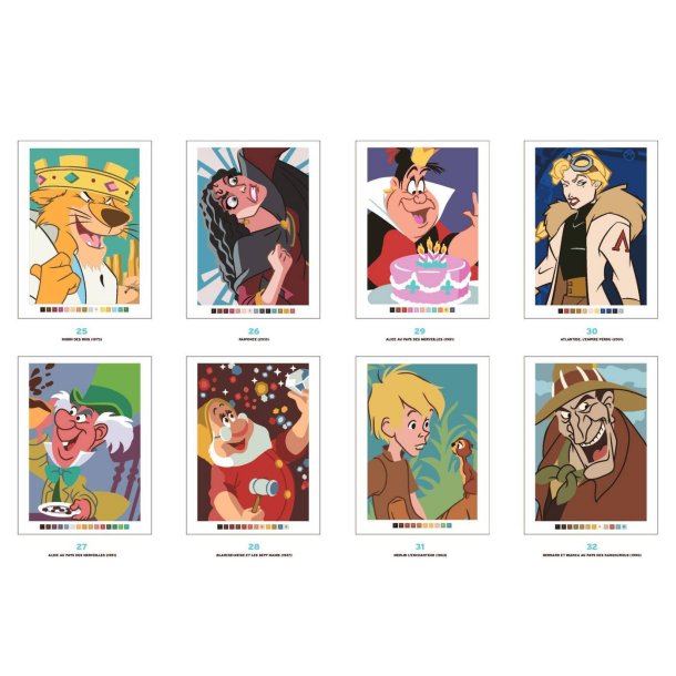Disney Paint-by-Numbers - Optical Illusion, Heroes vs Villains