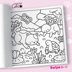 Comfy Cat Life - Sd og Hyggelig Malebog