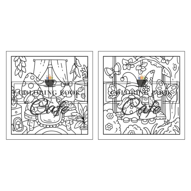 Comfy Gnomes - Sd og hyggelig malebog