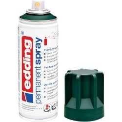 Edding 5200 permanent spray - mosgr�n mat - 200 ml - akryllak til maling og dekoration af glas, metal, tr�, keramik, plast, l�rred - lakspray, akrylspray, farvespray