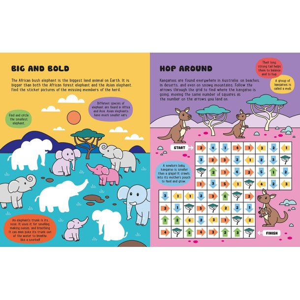 Glow-in-the-Dark Animals Sticker Activity