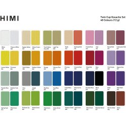 HIMI Twin Cup Jelly Gouache - 48 Farver, Green Case