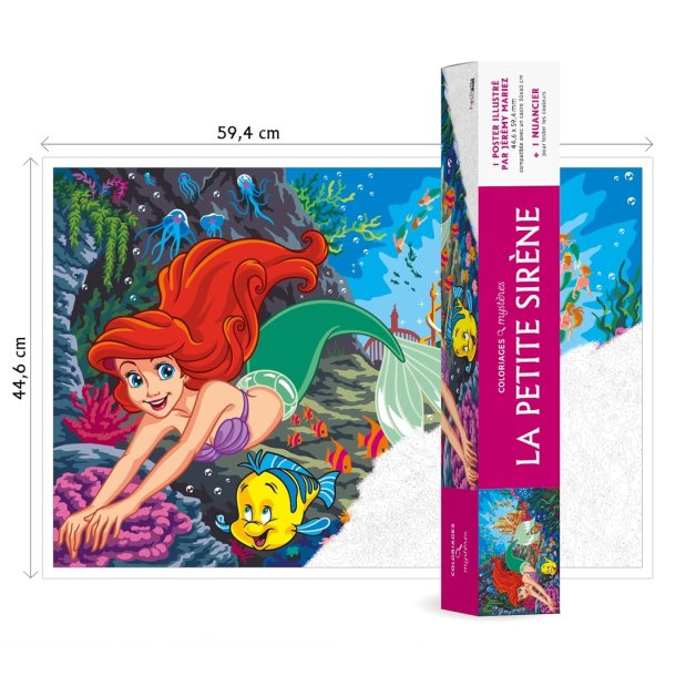Disney Paint-by-Numbers POSTER/PLAKAT - The Little Mermaid (44,6 � 59,4 cm)