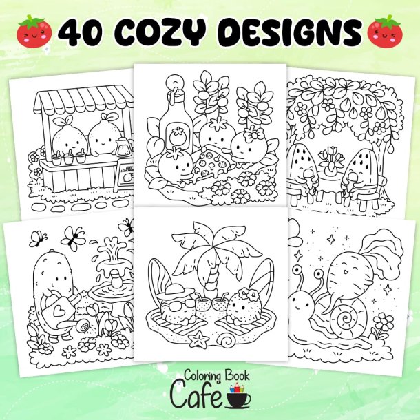 Cozy Foodie - Sd og Hyggelig Malebog