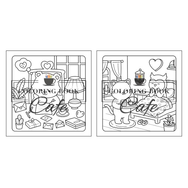 Cozy Hearts - Sd og Hyggelig Malebog