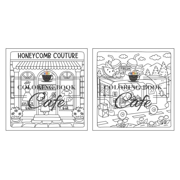 Cute Shop - Sd og Hyggelig Malebog