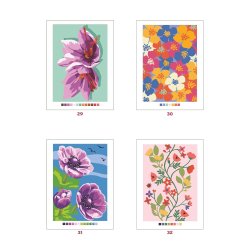 Paint-by-Numbers - Flowers by Charlotte Mendes 