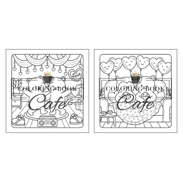 Cozy Hearts - Sd og Hyggelig Malebog