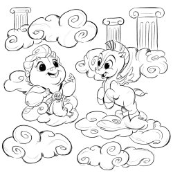 Disney Coloring Book - Little Dolls (Tangled &amp; others)