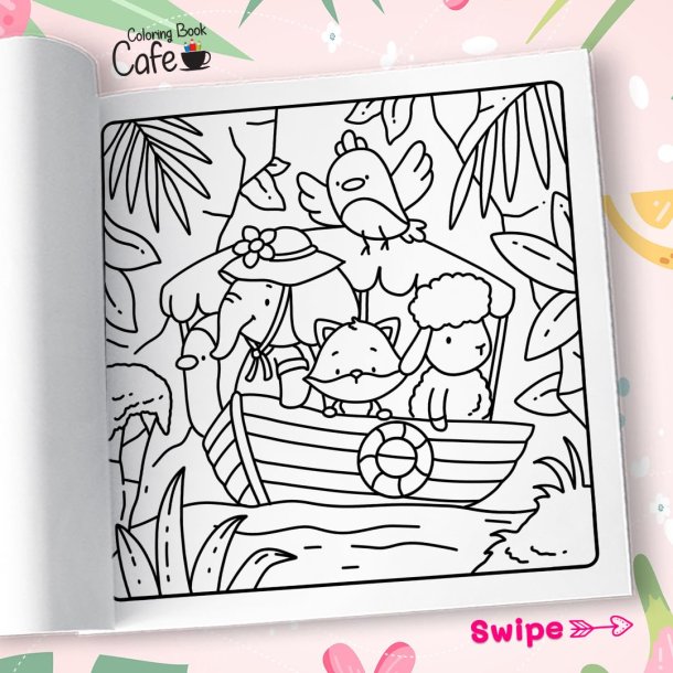 Cozy Island - Sd og Hyggelig Malebog