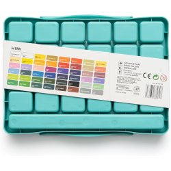 HIMI Twin Cup Jelly Gouache - 48 Farver, Green Case
