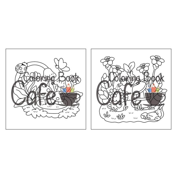 Tiny Gardens - Sd og Hyggelig Malebog