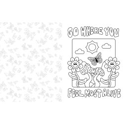 Grow Through What You Go Through: A Mindful Coloring Book