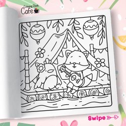 Cozy Island - Sd og Hyggelig Malebog