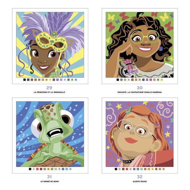 Disney Paint-by-Numbers - Portraits (Brave &amp; others)