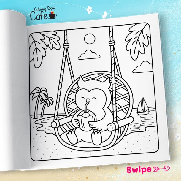 Comfy Summer - Sd og Hyggelig Malebog