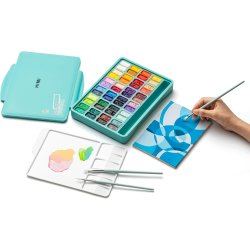 HIMI Twin Cup Jelly Gouache - 48 Farver, Green Case