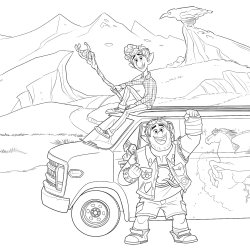 Disney Coloring Book - Brothers and Sisters (Frozen &amp; others)