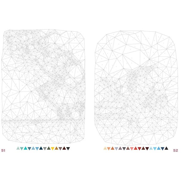 Mystery coloring - Magic Triangles 