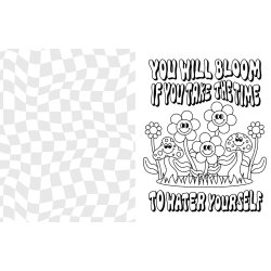 Grow Through What You Go Through: A Mindful Coloring Book