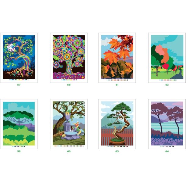 Paint By Numbers - Trees of the World