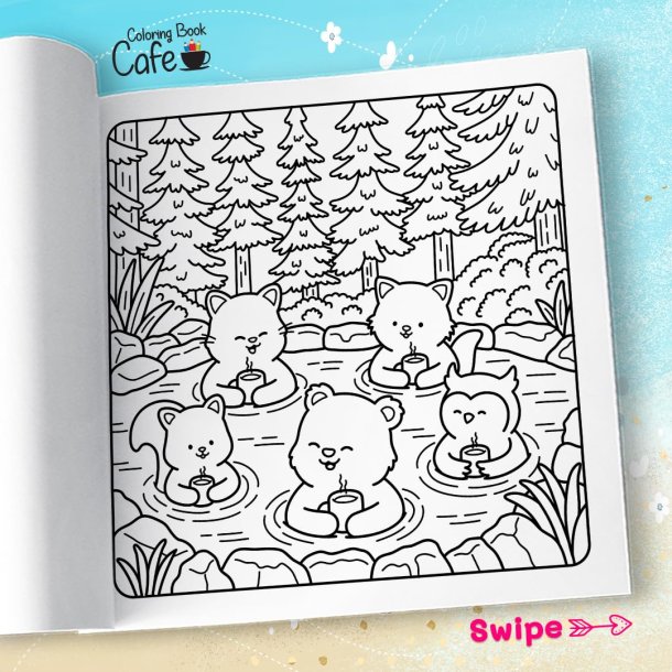 Comfy Summer - Sd og Hyggelig Malebog