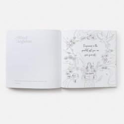 A Rainbow in the Cloud: A Coloring Book Featuring the Wit and Wisdom of Maya Angelou