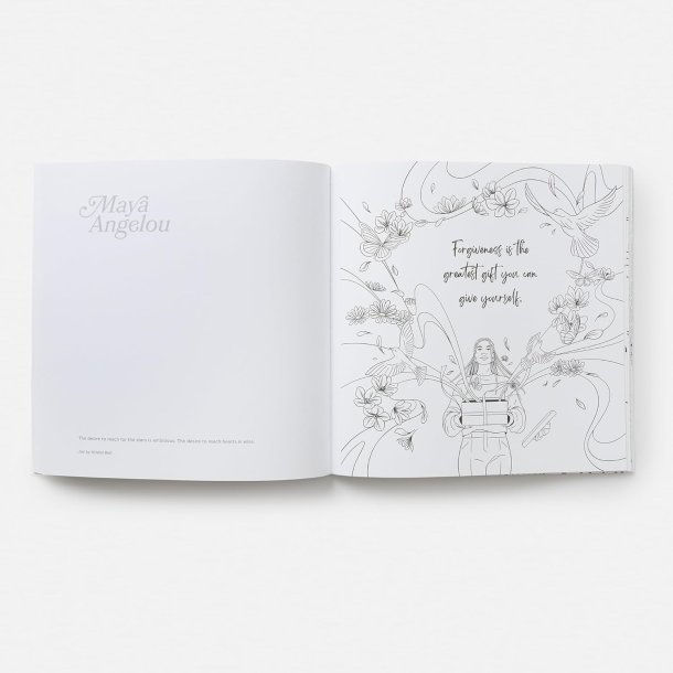 A Rainbow in the Cloud: A Coloring Book Featuring the Wit and Wisdom of Maya Angelou