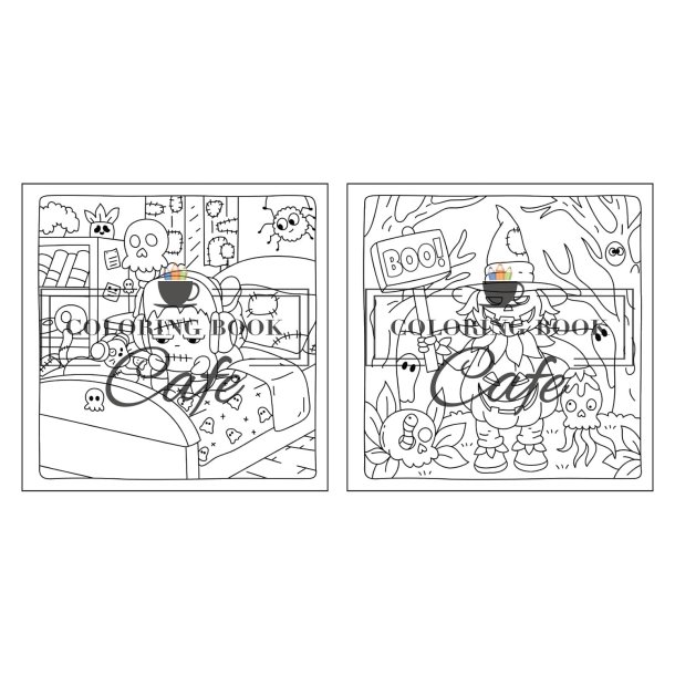 Creepy Cuties - Sd og hyggelig malebog