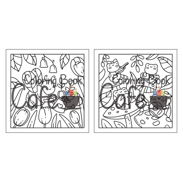 Garden Cuties - Sd og hyggelig malebog