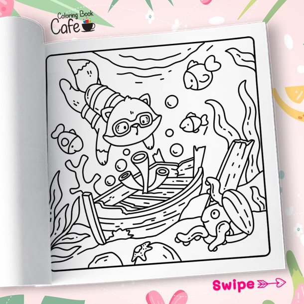 Cozy Island - Sd og Hyggelig Malebog