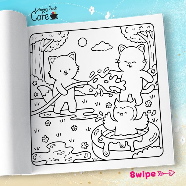 Comfy Summer - Sd og Hyggelig Malebog