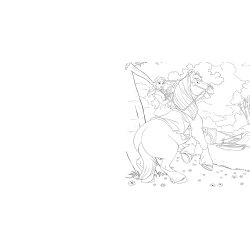 Disney Coloring Book - Princesses Through the Seasons (Pocahontas &amp; others)