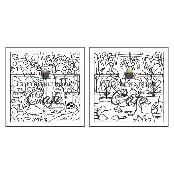 Comfy Gnomes - Sd og hyggelig malebog