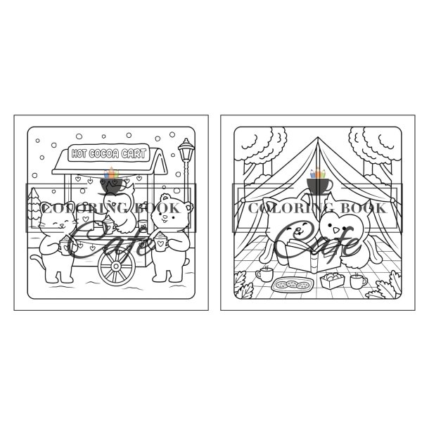 Cozy Hearts - Sd og Hyggelig Malebog