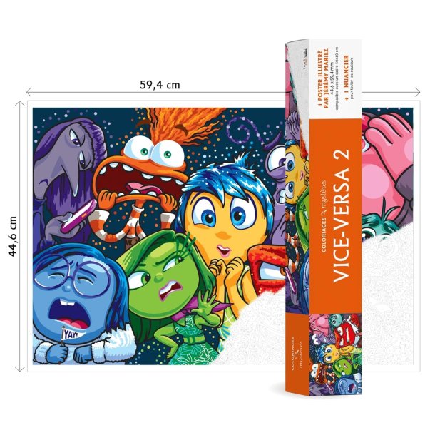 Disney Paint-by-Numbers POSTER/PLAKAT - Inside Out 44,6 � 59,4 cm)