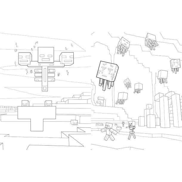 The Official Minecraft Coloring Adventures Book: Create, Explore, Color!