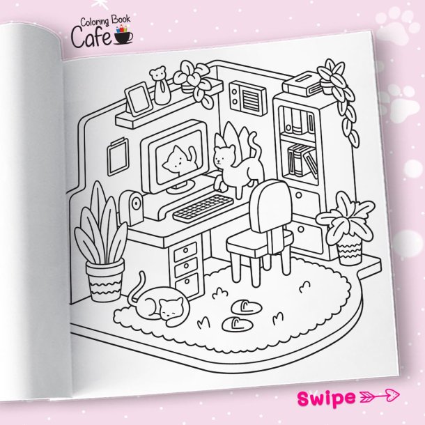 Comfy Cat Life - S�d og Hyggelig Malebog