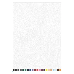 Disney Paint-by-Number - Natur &amp; Vinter - 36 stk. Akryltusch Pakke