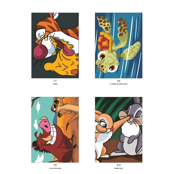  Disney Paint-by-Number - The Best of Animals-  48 stk. Akryltusch Pakke