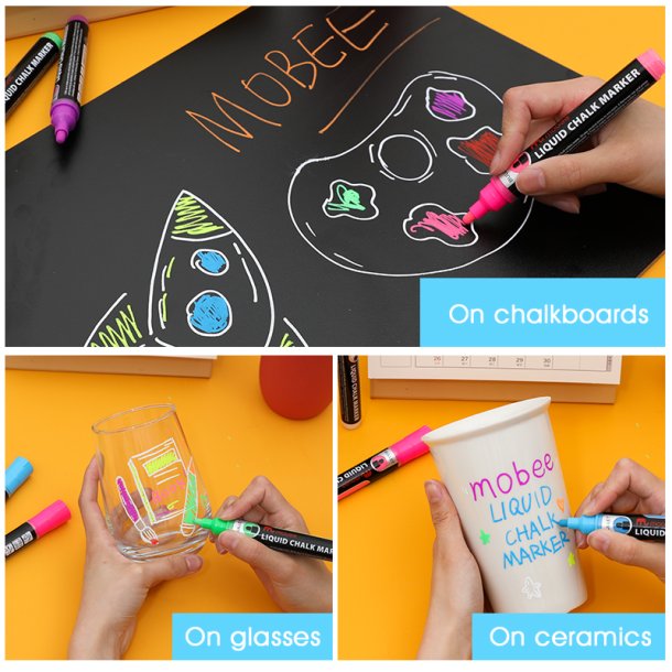 Mobee - Chalk markers 8-Pak
