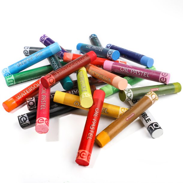 Mobee Vandoplselige Oliepasteller - 24+2-Pak